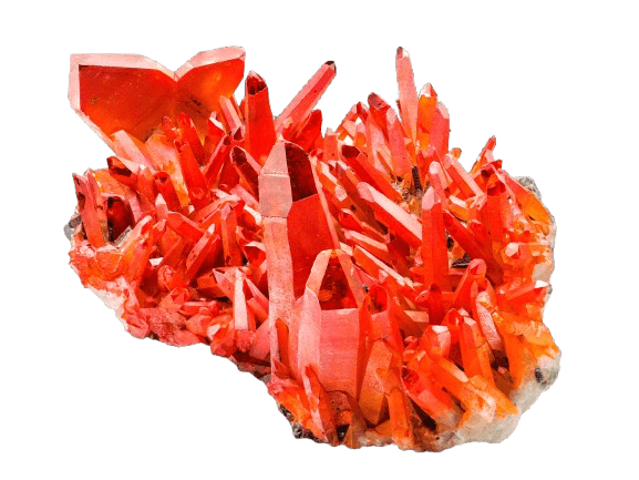 Blue crystal formation